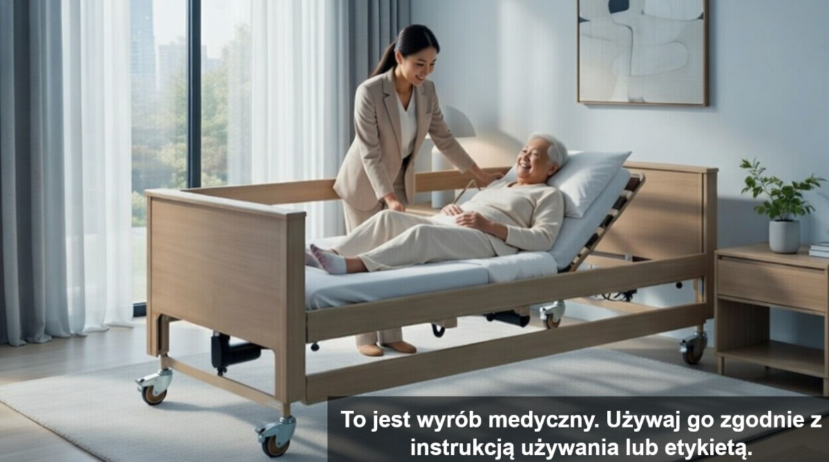 Elektryczne łóżko rehabilitacyjne z pilotem – wynajem Kraków